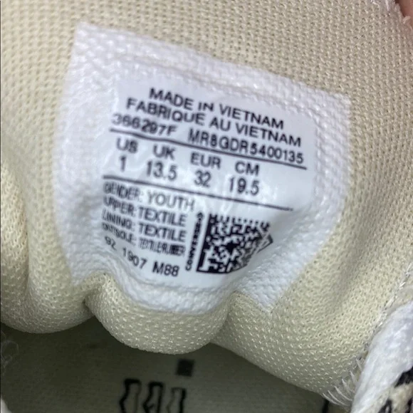 Converse Kids Black and White Leopard Sneakers - Picture 4 of 4